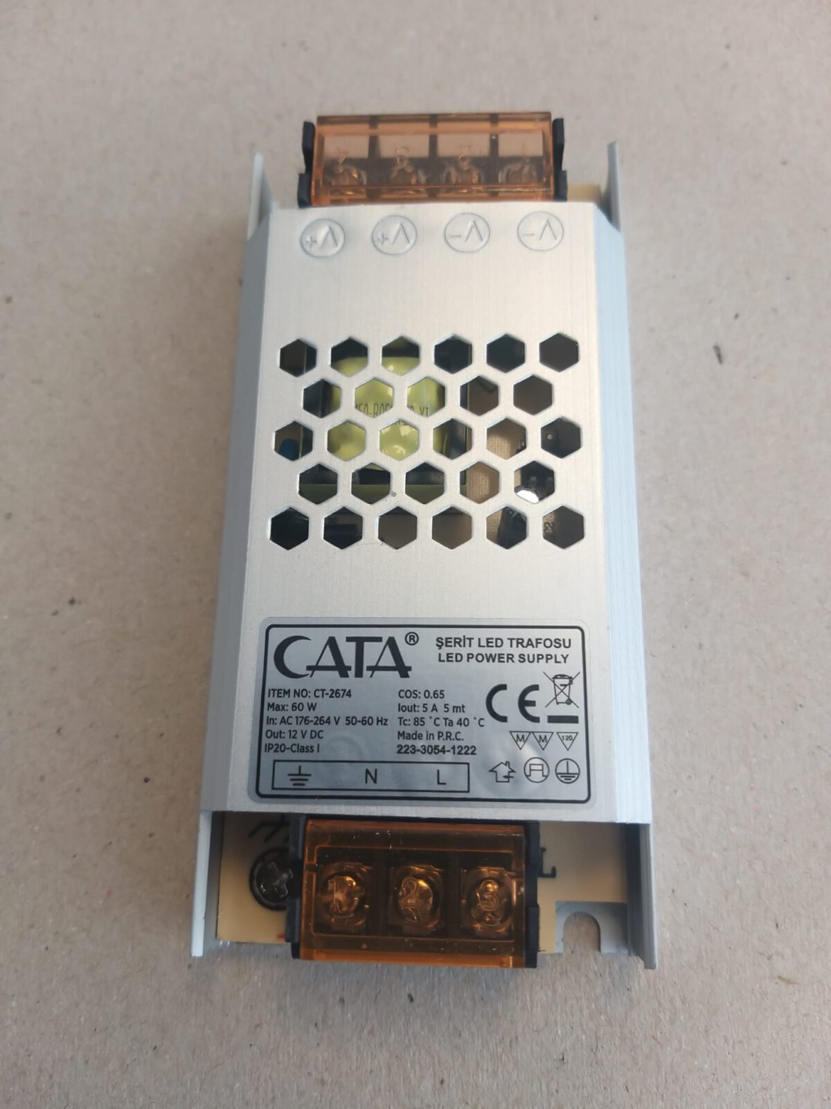CATA 2674-1 CATA CT-2674 5 AMPER 60W SÜPER SLİM ŞERİT LED TRAFOSU - Görsel 3
