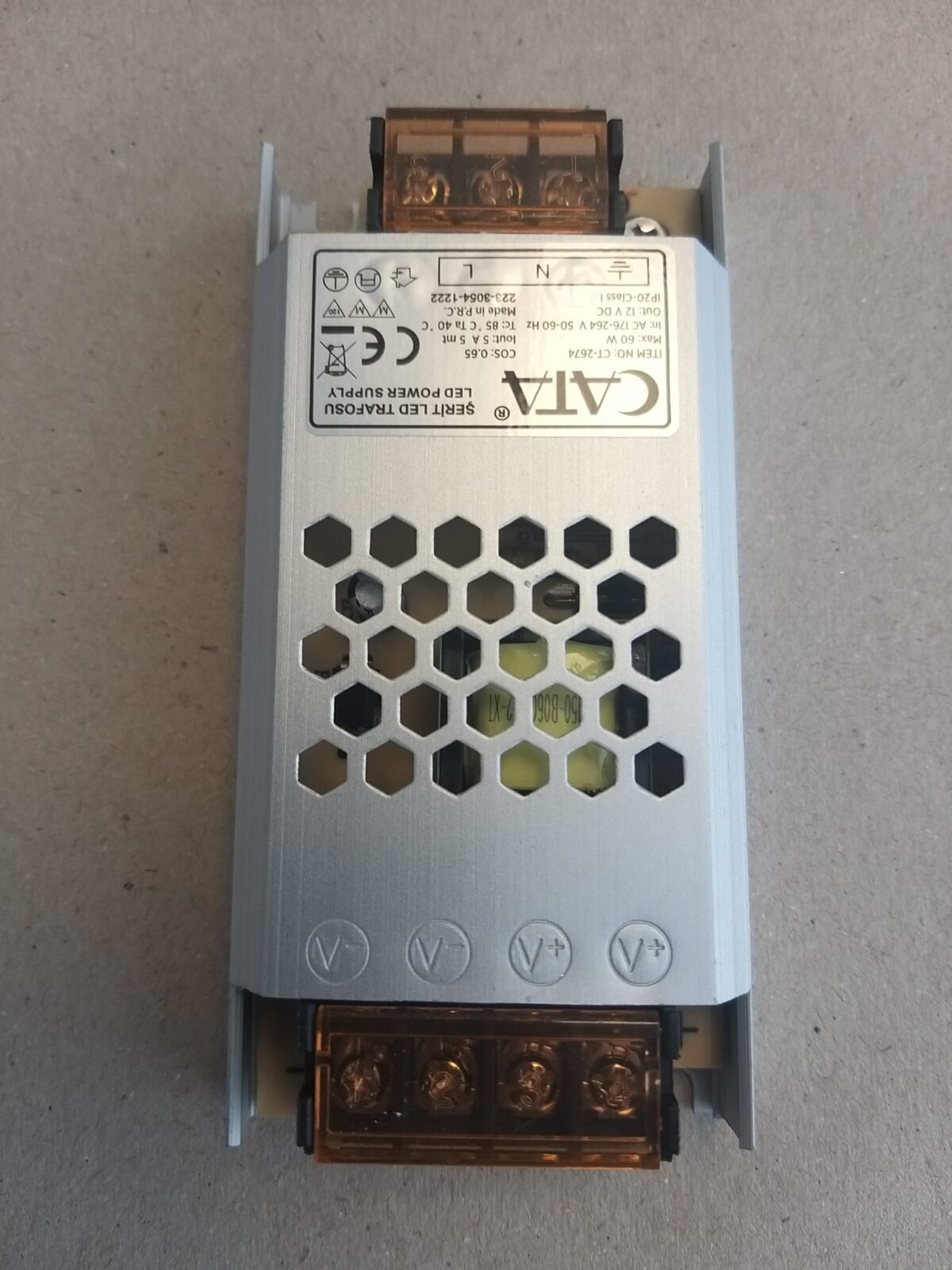 CATA 2674-3 CATA CT-2674 5 AMPER 60W SÜPER SLİM ŞERİT LED TRAFOSU - Görsel 2