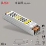 Cata Ct-2576 10 Amper Slim Şerit Led Trafosu 120 Watt