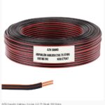 AZN Hoparlör Kablosu Kordon 2x0.75 Siyah 1.Metre