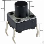 6x6 10mm Tach Buton (4 Bacak) - Görsel 3