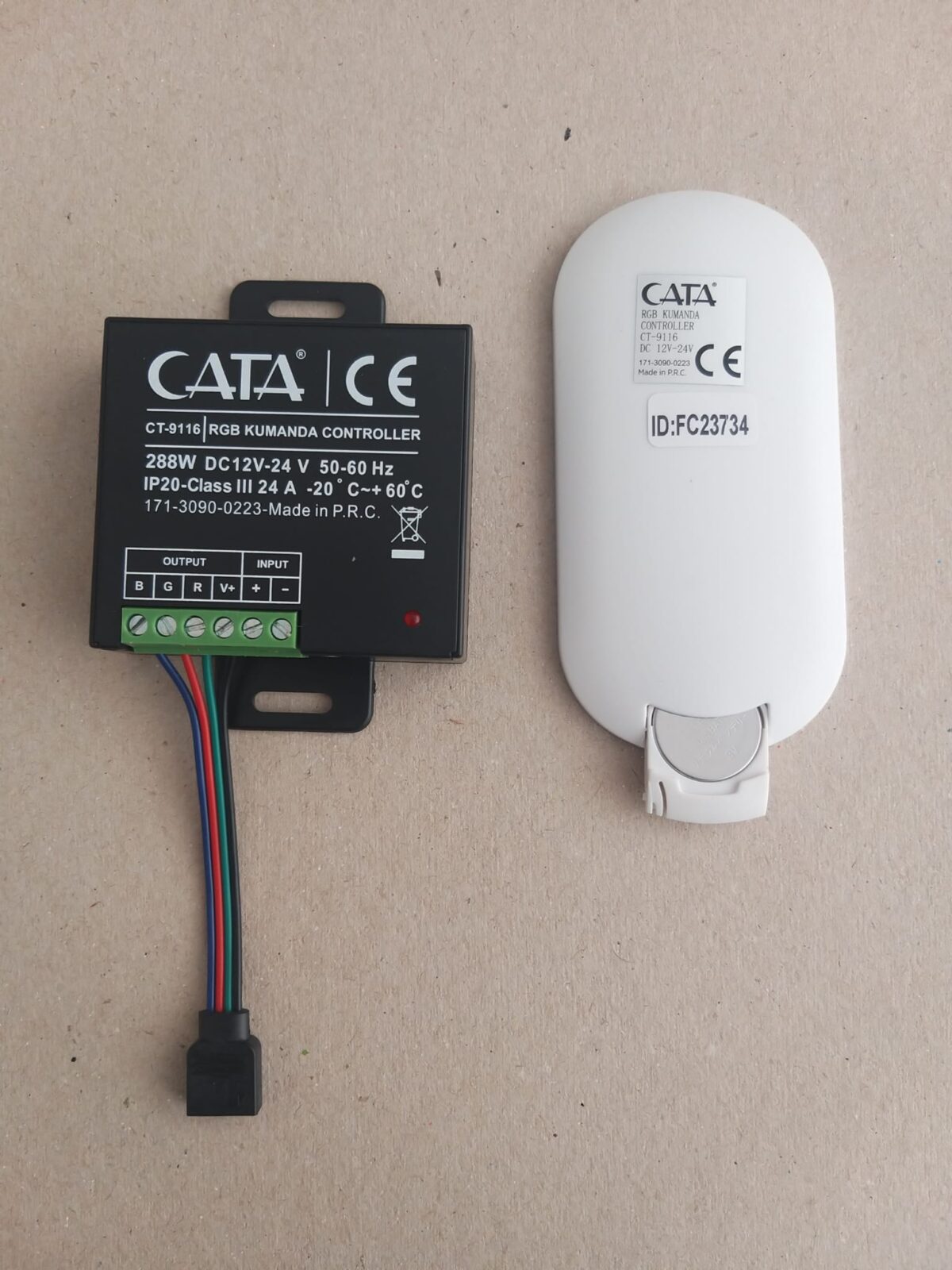 Cata Kumanda 24 Amper Ct-9116 Siyah Rgb Dokunmatik Kumanda - Görsel 4