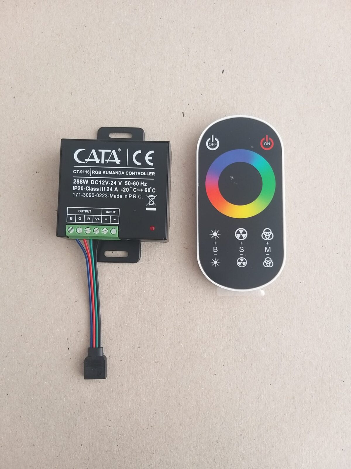 Cata Kumanda 24 Amper Ct-9116 Siyah Rgb Dokunmatik Kumanda - Görsel 3