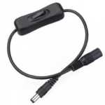 Anahtarlı Dc Adaptör Güç Power Dişi Erkek Bağlantı Kablosu 5.5x2.1mm