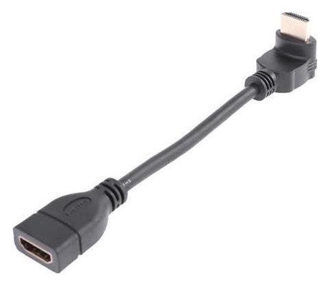 Hdmi-90-3 Alfais 4684 Hdmi Dişi Erkek Uzatma 90 Derece Dirsek Çevirici Dönüştürücü Kablosu - Görsel 3
