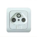 Next YE-3001 Sıva Üstü ve Sıva Altı Uyumlu Uydu Prizi