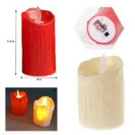 HAREKETLİ MUM LED PİLLİ PLASTİK