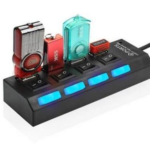 4 Port Usb 2.0 Hub Çoğaltıcı Çoklayıcı Switch Işıklı Anahtarlı
