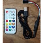 WS2812B ADRESLENEBİLİR ŞERİT LED USB GİRİŞLİ KUMANDALI KONTROLCÜ