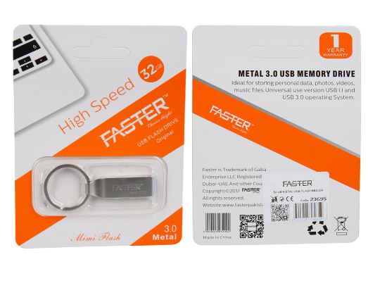 32-GB-USB-BELLEK-2 FASTER 32 GB METAL USB FLASH BELLEK - Görsel 4