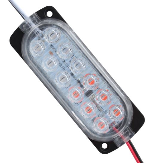POWERMASTER MODÜL LED 12-24V 1.2W PARLAK YANIP SÖNEN KIRMIZI/MAVİ 2835