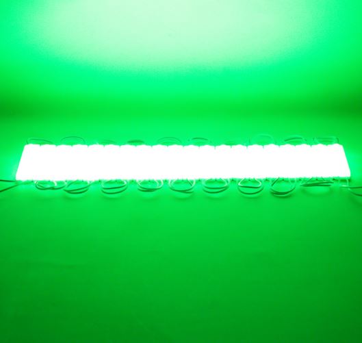 7450-2 POWERMASTER MODÜL LED 12V 1.5W YEŞİL 2835 69X16 MM IP65 160-180LM 160 DERECE - Görsel 2