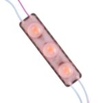 POWERMASTER MODÜL LED 12V 1.5W PEMBE YANIP SÖNEN PARLAK TEK RENK 2835 69X16 MM IP65 160-180LM 160 DERECE