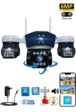 O-KAM-8080 Wifi 6MP PTZ 3 LENS IP KAMERA