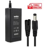 WEKO 24 VOLT - 3 AMPER - 70 WATT ( 5.5*2.5 UÇLU ) YERLİ ÜRETİM MASAÜSTÜ PLASTİK KASA ADAPTÖR