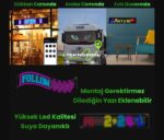 Pixel Led Panel Kişiselleştirilebilir Telefon Kontrollü Yapışkan, Esnek Araç LED'i 10X34 cm - Görsel 2