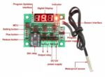 W1209 Röle Çıkışlı Dijital Termostat, Sıcaklık Kontrol Kartı - Görsel 4