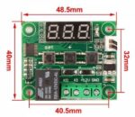 W1209 Röle Çıkışlı Dijital Termostat, Sıcaklık Kontrol Kartı - Görsel 2